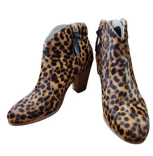Boden Hoxton Animal Print Ankle Casual Boots Size US 9.5